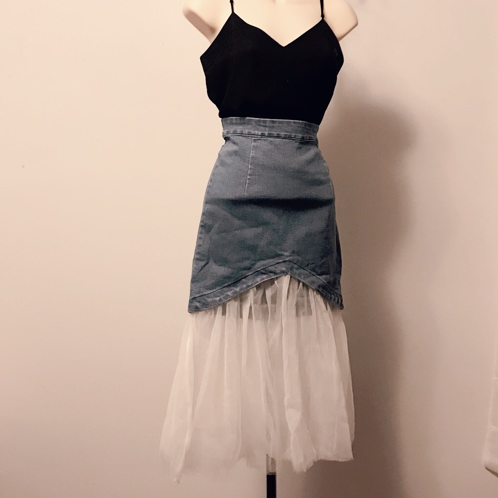 Blue Jean Tulle skirt